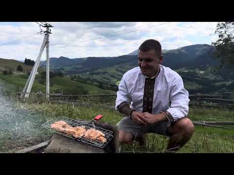 Готуємо шашлик у Карпатах на горі Магура кулінарія