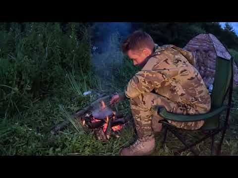 Fishing with overnight stay Rafting on the river tent in