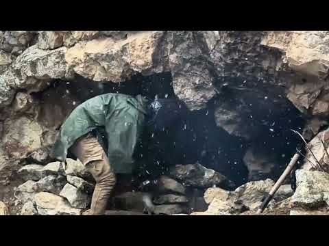 Caught in a Killer Snowstorm A Cliffside Stone House
