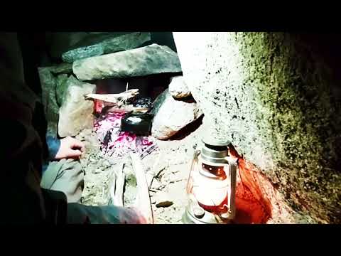 Building a Stone Survival Shelter from Scratch Racing