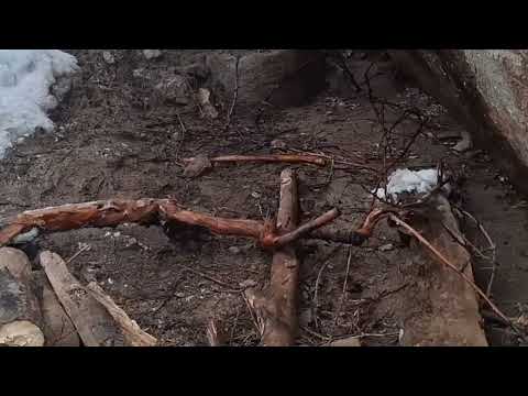 Alone on the Frozen mountain peak building a stone house