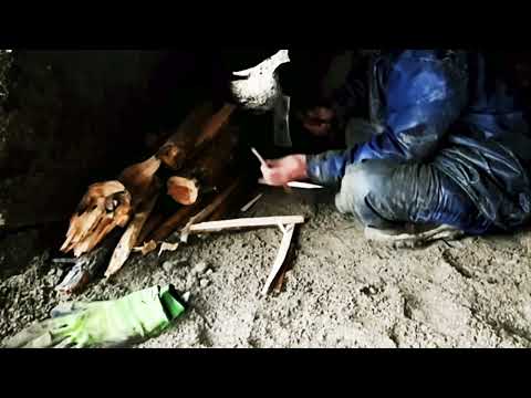 Surviving Alone on a Frozen Mountain Building a Stone House