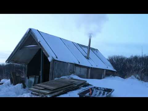 Surviving a BLIZZARD in an abandoned Log Cabin The Most