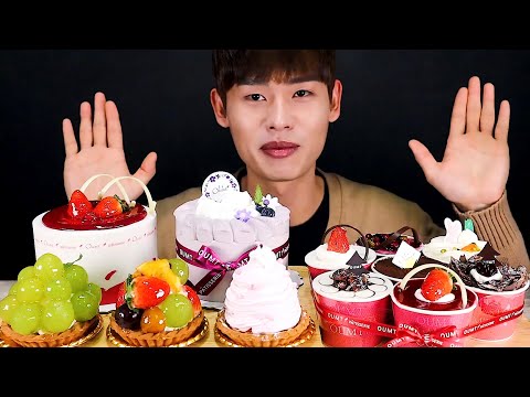 움트 컵케이크 미니케이크 생과일타르트 먹방 Cup Cake Mini Cake Fruit Tart bánh