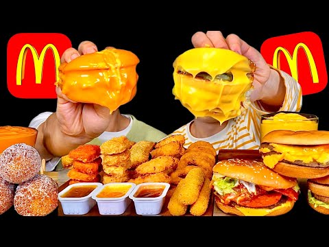 ASMR 맥도날드 빅맥 트리플 치즈버거 모음집 치즈소스 찍먹방 McDonald s Big Mac