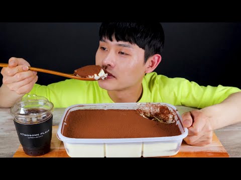 투썸플레이스 티라미슈 파티팩 Tiramisu Cake MuKBang