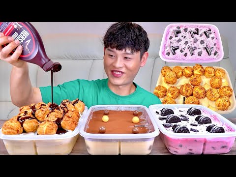 SUB 투썸 베리쿠키 티라미수 바닐라슈크림 아이스박스 파티팩 먹방 Box Cake Tiramisu