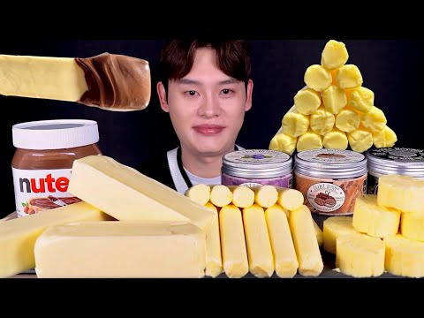 ASMR 고소하고 쫀득한 생버터 라꽁비에뜨 LUKT 트러플 블루베리버터 먹방 Fresh Butter
