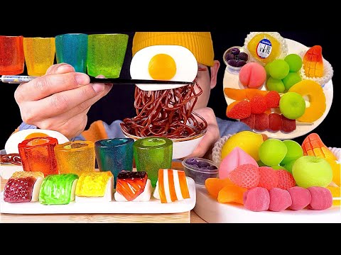 쫀득쫀득 생과일젤리 초밥젤리 짜장면젤리 컵젤리 이색젤리 먹방 Fruits Jelly Sushi Jelly