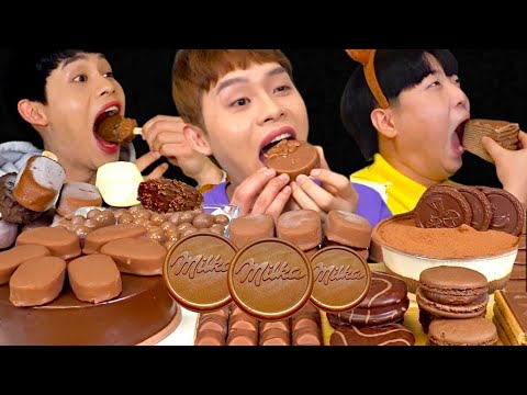 ASMR 달달구리 봉길이 초코파티 먹방 모음편 Bonggil s Chocolate Party