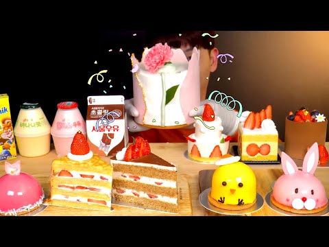 ASMR 최애 디저트 가게 털어왔어요 Passion 5 조각케이크 먹방 Dessert Party