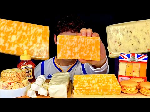 ASMR 쫀득쫀득 생치즈블럭 과일치즈 모짜렐라치즈 치즈마카롱 먹방 Fresh Cheese Party