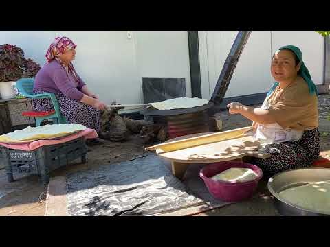 SAC VARİLDEN YAPTIĞIMIZ OCAKTA YUFKA EKMEK YAPIMI