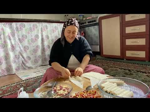KÖYDE PAZAR KAHVALTISI PAÇANGA BÖREĞİ