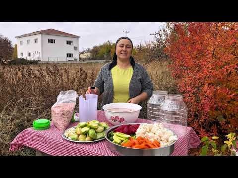 Turşu kurmanın tam zamanı karışık turşu kuruyoruz Münnever