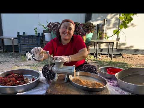 EVDE TOZ BİBER YAPIMI Nefis Taze Fasulye Yemeği Maşallah