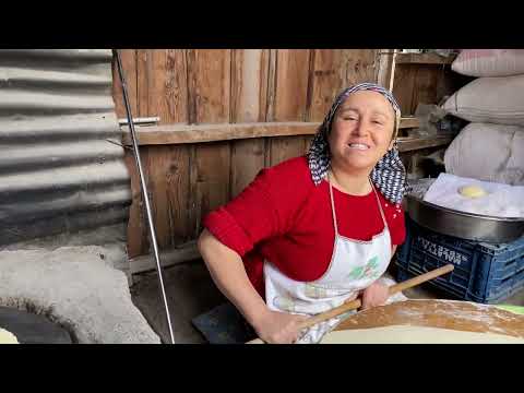 YAĞIŞLI BİR GÜNDE YUFKA EKMEĞİ YAPIMI SU TERESİ KATMERİ