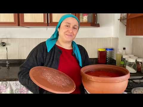 GÜVEÇTE SUCUKLU KURU FASULYE ODUN ATEŞİNDE AŞURE KÖY