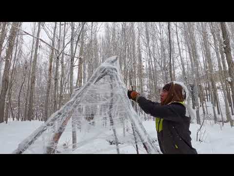 Surviving in minus 15 degrees Building a shelter and