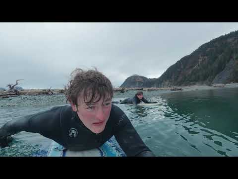 Catching Waves Fish on a Remote Alaska Island