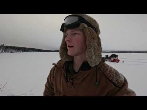Alaska Cabin Trapping Trail Breaking