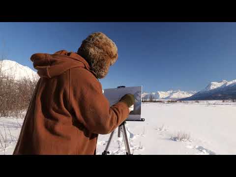 Solo in Alaska River Valley Camp Paint