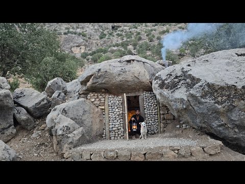 I Turned a Hidden Cave Into a Cozy Survival Shelter