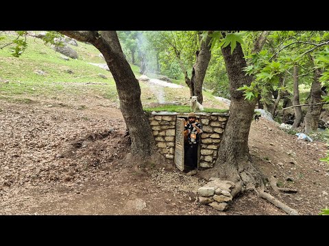 7 Days Building a Hidden Tree House by the River No Talking