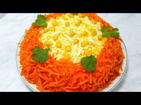 ВСЕГО 4 ИНГРЕДИЕНТА НЕОБЫЧНО ВКУСНЫЙ ПРАЗДНИЧНЫЙ САЛАТ