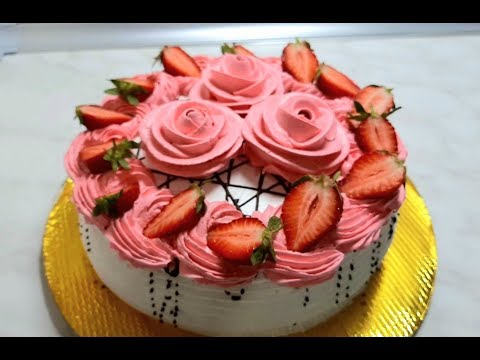 КЛУБНИЧНЫЙ ТОРТ ГОТОВИМ И УКРАСИМ КУЛУПНАЙЛИ ТОРТ