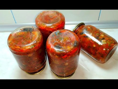 КИШГА БАКЛАЖОНЛИ ИКРА ТАЙЁРЛАШ БАКЛАЖАННАЯ ИКРА НА ЗИМУ