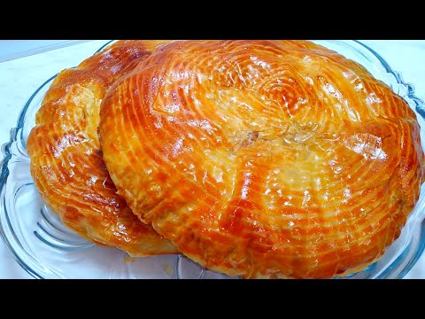 Обалденная Лепешка в духовке Катлама с мясом Мазасига