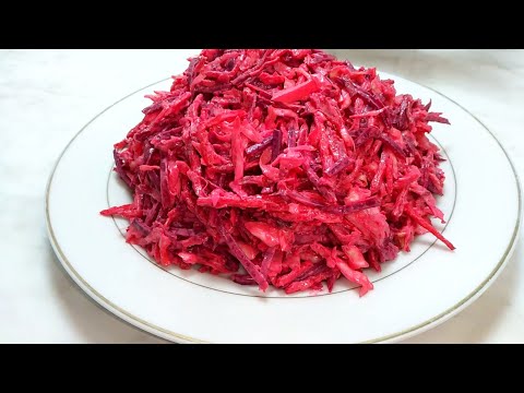 САЛАТ НА КАЖДЫЙ ДЕНЬ САМЫЙ ВКУСНЫЙ САЛАТ ИЗ КАПУСТЫ И СВЕКЛЫ