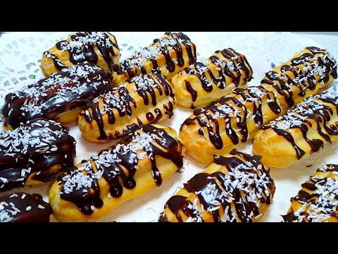 ИХ ЛЮБЯТ ВСЕ САМОЕ ВКУСНОЕ ПИРОЖНОЕ с КРЕМОМ ЭКЛЕРЫ Простой