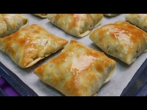 ОХ КАКАЯ ВКУСНЯТИНА САМСА ЗА 10 МИНУТ НА КЕФИРЕ Съедаются в