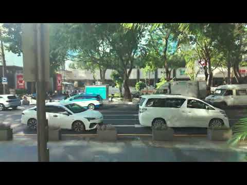 China Shenzhen Relaxing Sunny Day walk in city s center