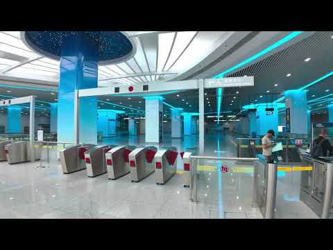 China s Most Modern Train Station Spaceship Ticket Gate