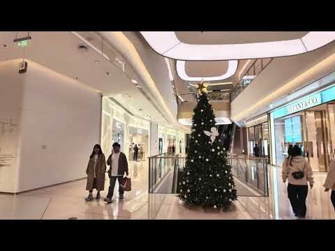 Christmas in Shenzhen Night Walk in a Luxury Mall Luxury