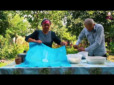 Harvesting Hazelnuts and Making Hazelnuts Manti