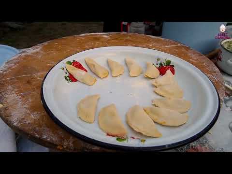 Grandma cooked Traditional Azerbaijani Pumpkin Qutabs 1