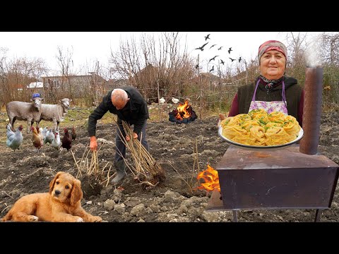 Cooking of Mountain Foods in Azerbaijani Nature A Relaxing