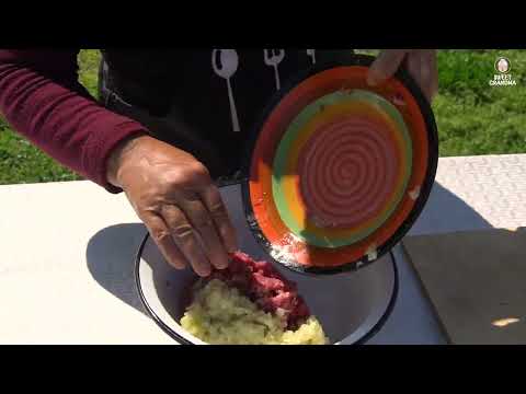 Wild Greens Lavash Bread Cooking Mallow Dolma in Azerbaijan