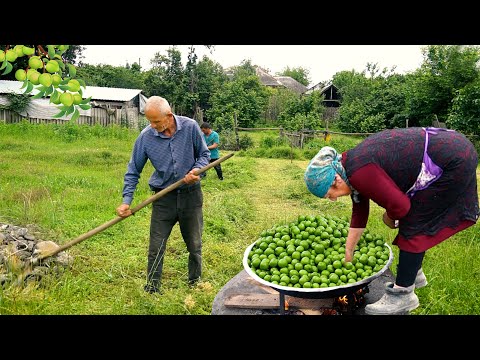 How to Mow Grass in the Village Harvesting Plums and