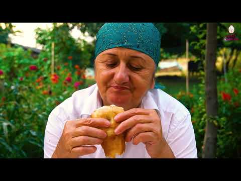 Sweet Grandma Making Chicken Wrap Quick And Easy Shawarma