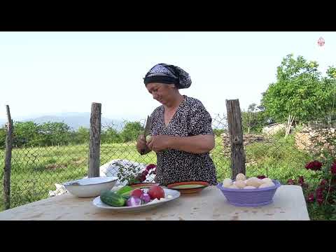 Village Life in Azerbaijan Grandma Grandpa Plant Tomatoes
