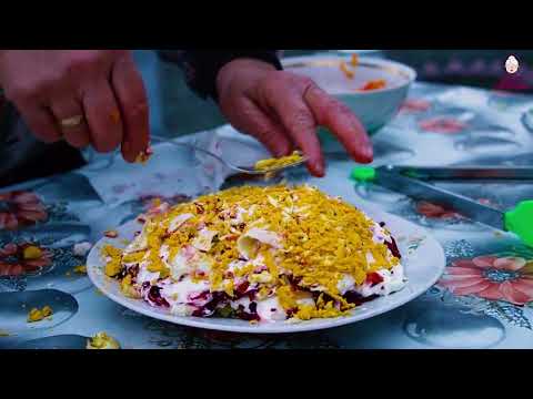 Grandma and Grandpa preparing Delicious Foods Sweets in the