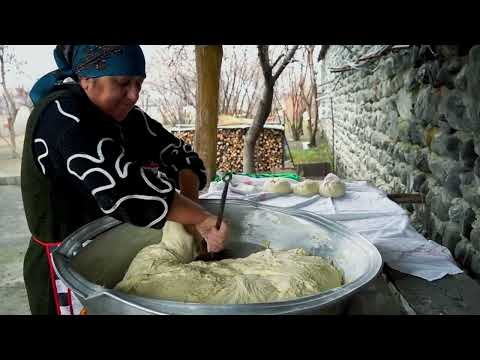 Grandma bake real Tandoor Bread in the Village 1 Hour Of