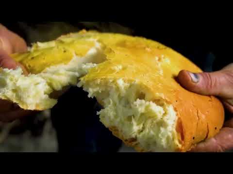 Grandma baked real Tandoor Bread in the Village Homemade