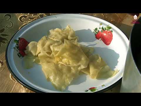 Traditional Azerbaijan Dish Recipe from Dough and Meat in
