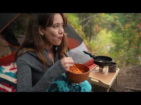 Backcountry Camping with Beautiful Tent Hiking Searching